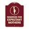Signmission Reserved for Expectant Mothers W/ Graphic Heavy-Gauge Aluminum Sign, 18" L, 24" H, BU-1824-23202 A-DES-BU-1824-23202 - alternate 1